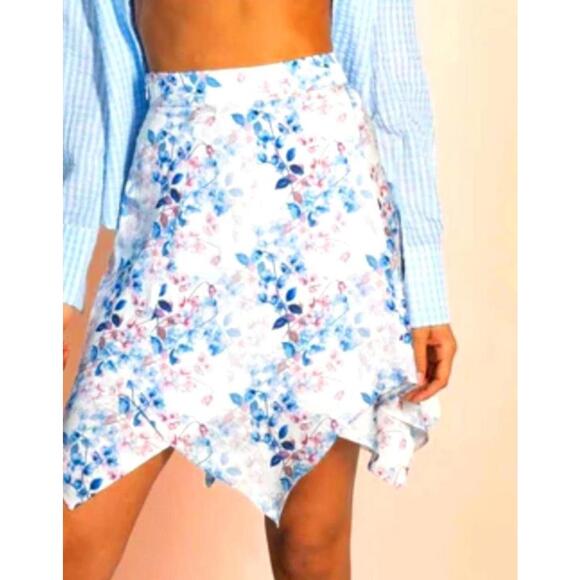 A/Loud Floral Asymmetrical Skirt - Stylish Spring Fashion - Picture 1 of 9